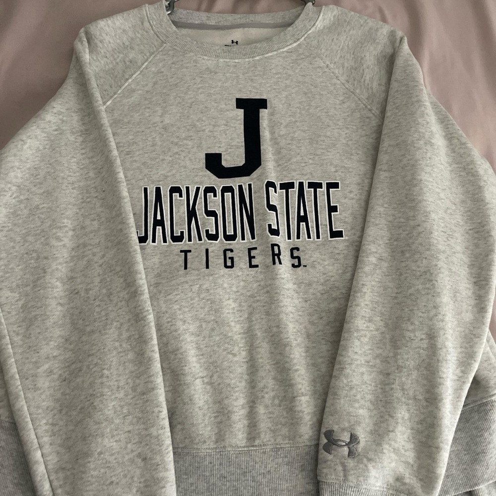 Under Armour Gray Jackson State Tigers Women's Sweater